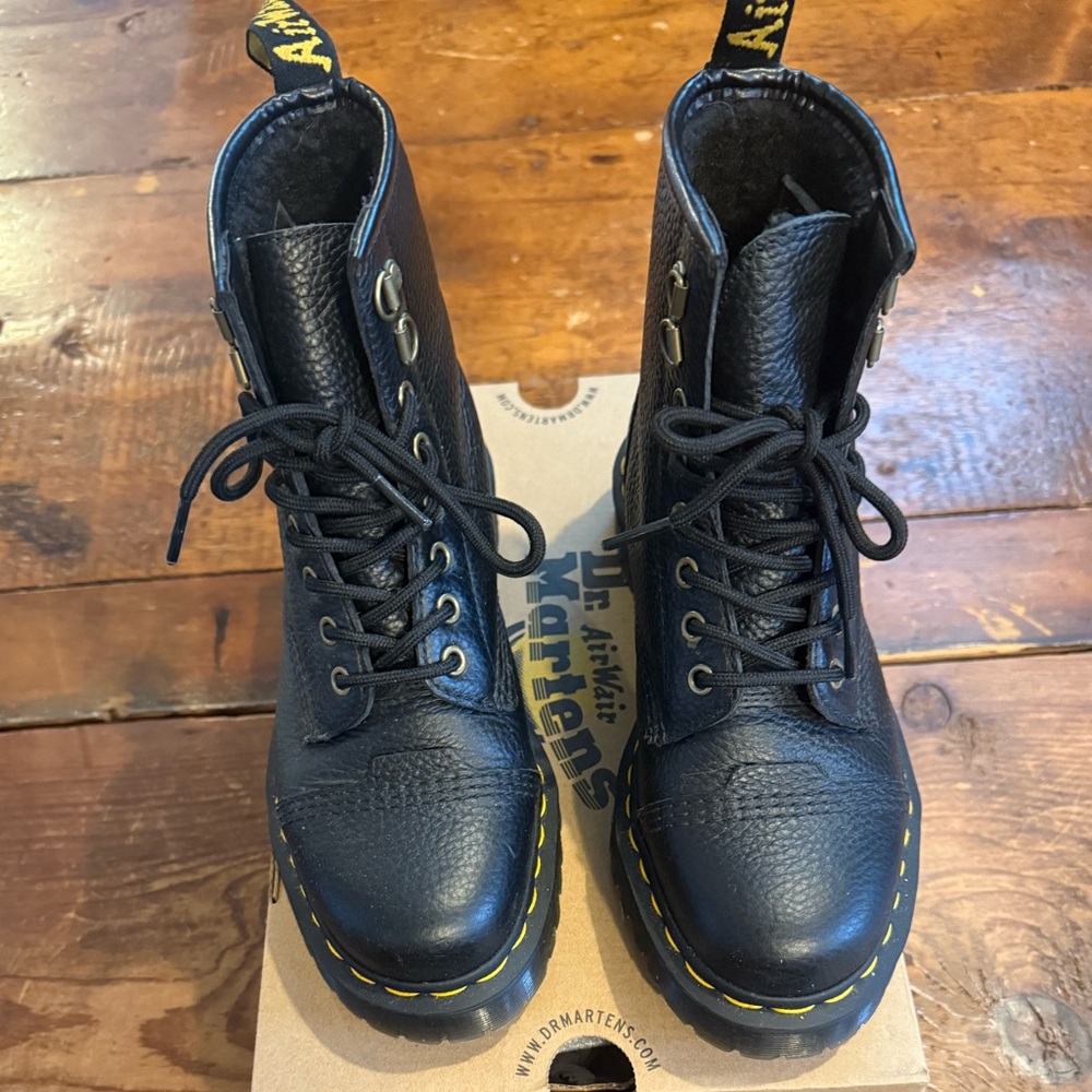 Dr. Martens 1460 Bex Fleece-Lined Leather Lace Up Boots